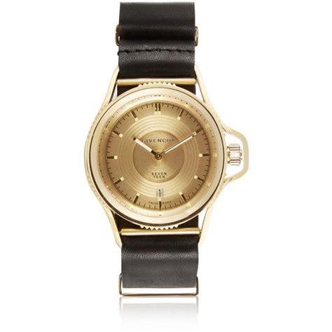 givenchy seventeen natural gold plated watch|Givenchy '17' Watch In Gold Plated Stainless Steel.